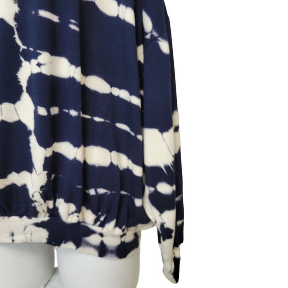 Young Fabulous & Broke Navy and White Tie-Dye Sweatshirt - Picture 3 of 6